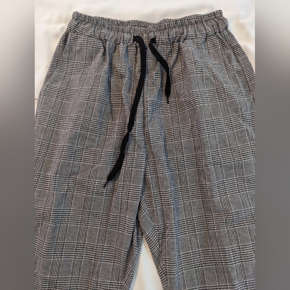 Emery Rose Plaid Drawstring Pants Medium NWT - Picture 1 of 8